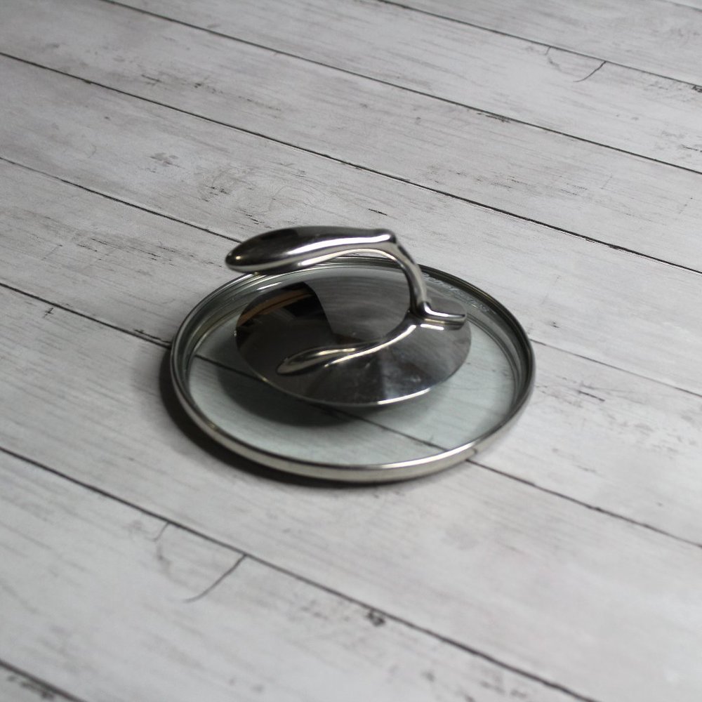 Tupperware Chef Series Stainless Glass 5.25" Replacement Lid Fits 1 Qt